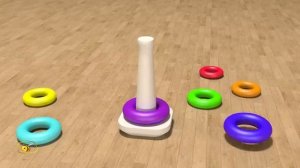 Учим цвета и цифры. Развивающий мультфильм для детей от 12 до 36. Игрушки для малыша - 1. Пирамидка