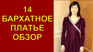 14 Обзор готового бархатного концертного платья