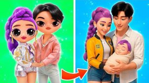 Kейпоп - Охотницы на Демонов растут вместе! Идеи для кукол ЛОЛ💗