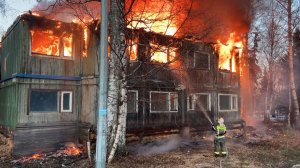 В центре Советского произошел пожар. ТК «Первый Советский»