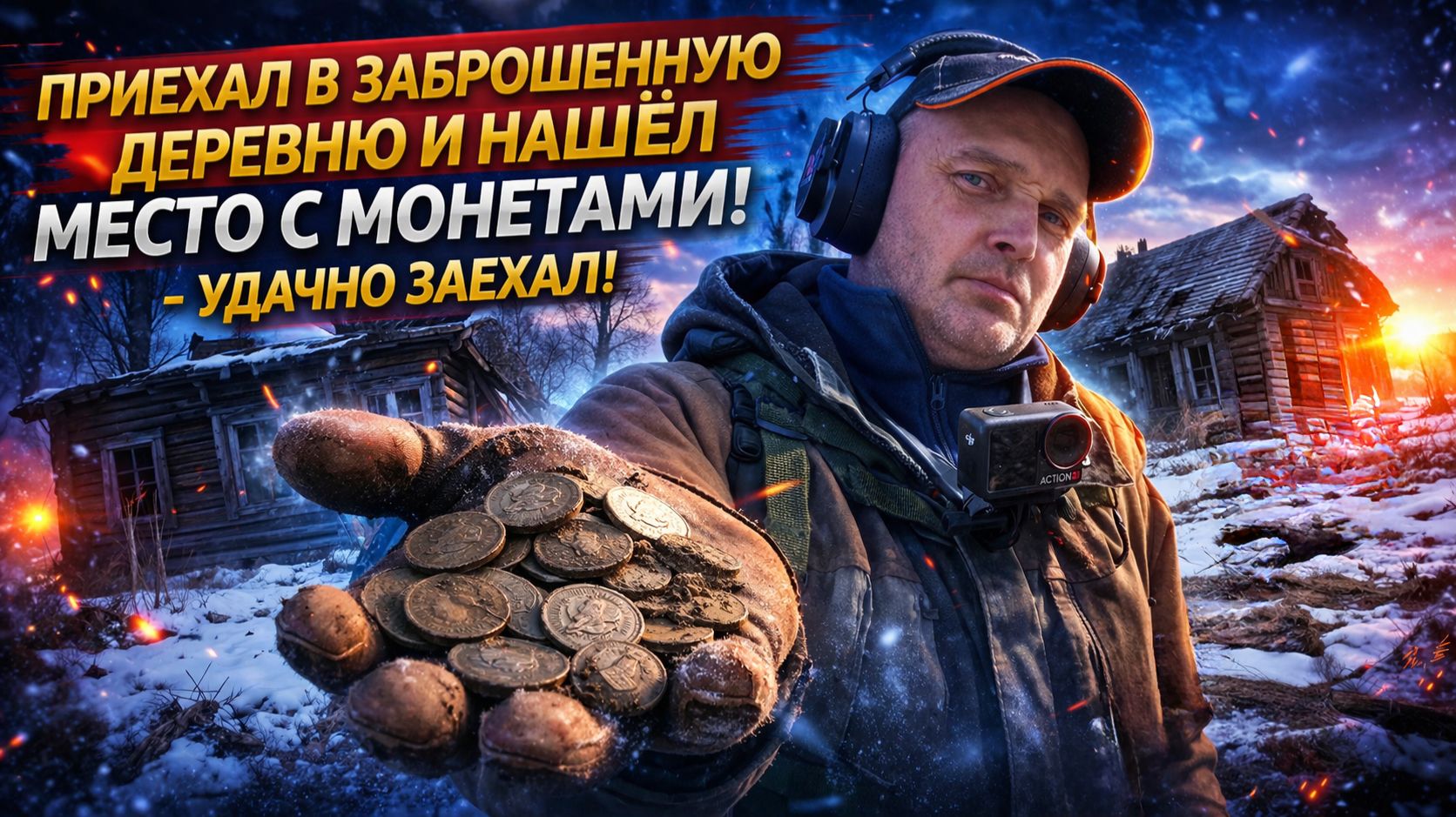 Нашёл МОНЕТНОЕ МЕСТО в заброшенной деревне! Такое бывает редко