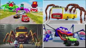 МОЛНИЯ МАКВИН против МОНСТР АВТОБУС — Эволюция Машин и Битва Гигантов 🏎️👹