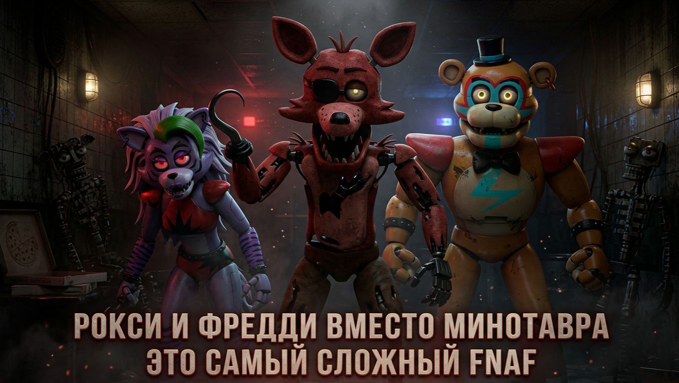 ЭТО САМЫЙ СЛОЖНЫЙ ФНАФ - РОКСИ И ФРЕДДИ ВМЕСТО МИНОТАВРА  -  NOTHING HERE