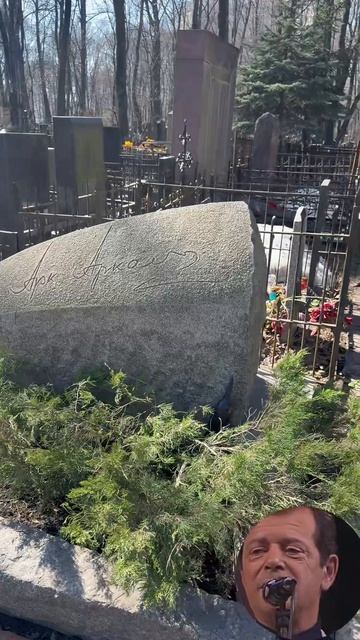 Могила сатирика Аркадия Арканова на Введенском кладбище / 04.2026 год  #аркадийарканов