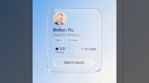 Glass Card Sample AI