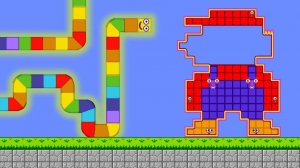 Numberblocks ЗМЕЯ vs РОБОТ Mario ЛАБИРИНТ 🐍