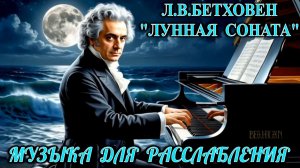 Людвиг ван Бетховен,  "Лунная соната". Музыка для расслабления и снятия стресса.