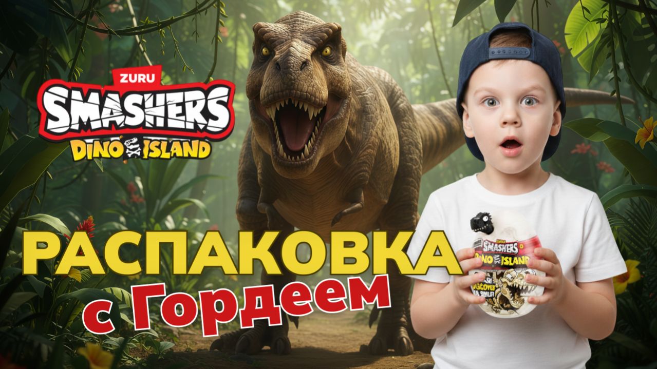 Распаковка динозавра SMASHERS с Гордеем!