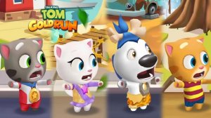 Говорящий Том бег за золотом, гонка на время, герои. Сборник. новая серия.Бегите, прыгайте и мчитесь