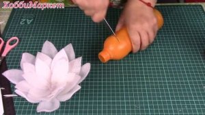 Плавающий лотос из бросового материала. ХоббиМаркет