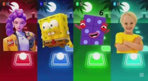 Губка Боб, Номерблоки, Влад и Ники против К-Поп Охотников