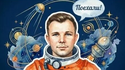 Поехали! С днём космонавтики! Шикарная музыкальная открытка.