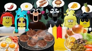 КАЖДЫЙ САМ СЕБЕ ПРИГОТОВИЛ БУРГЕР🍔 СУПЕРМУКБАНГ 99 Nights in the Forest Roblox