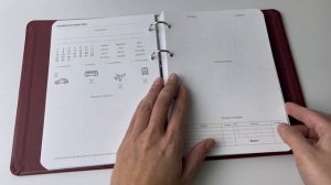 Именной еженедельник с разделителями