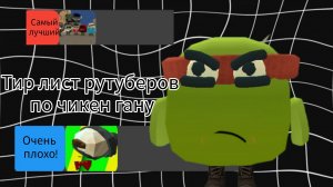 ТИР ЛИСТ РУТУБЕРОВ ПО ЧИКЕН ГАНУ ВЕРСИЯ ОТ РАФАЭЛЯ