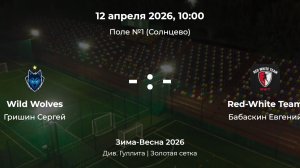 Дивизион им. Гуллита. Wild Wolves - Red-White Team. Детская лига CityFootball