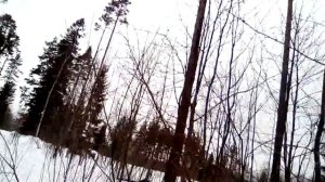 ГАЗ-69, Я-192 с цепями по весеннему снегу