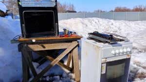 Встраиваемая духовка в металлолом. Есть медь