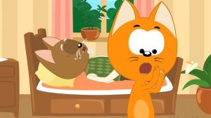 Котенок Котэ и Синий трактор | УЧИМСЯ РЫЧАТЬ | Песенки мультики для детей малышей