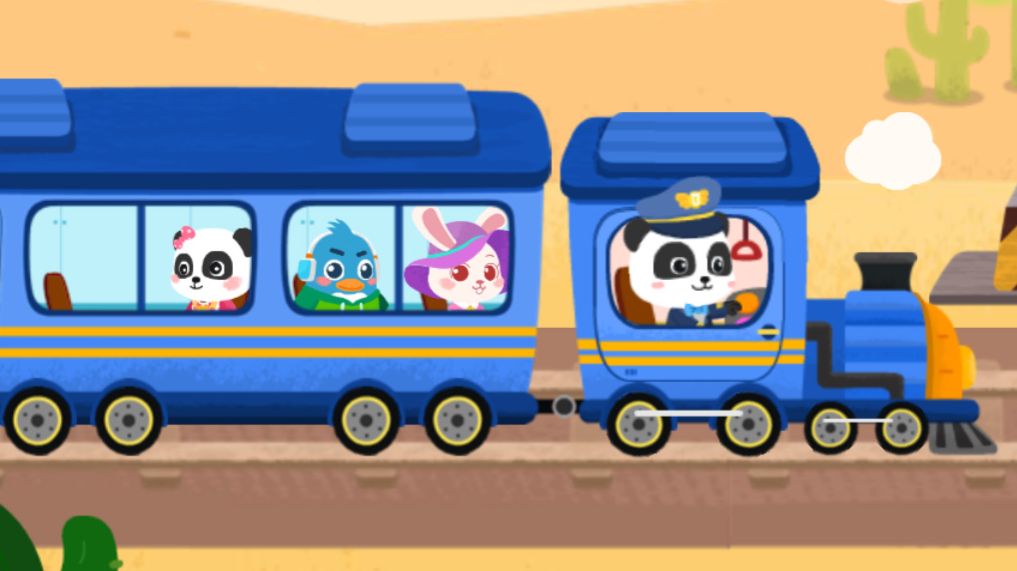 Панда. Бейби бас. Поезд маленькой панды. Для детей. ч 18