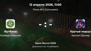 Дивизион им. Клюйверта. Футбики - Крутые перцы. Детская лига CityFootball