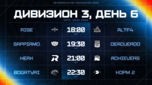 BetBoom Битва Чемпионов: Сплит #3 | Дивизион 3 | День 6