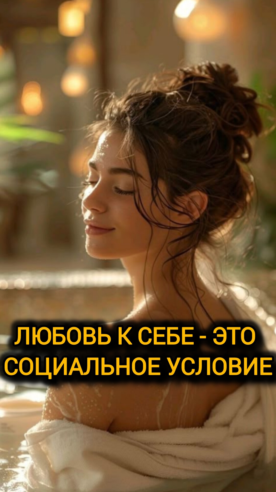 ЛЮБОВЬ К СЕБЕ - ЭТО СОЦИАЛЬНОЕ УСЛОВИЕ