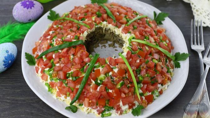 САЛАТ "ПАСХАЛЬНЫЙ ВЕНОК"