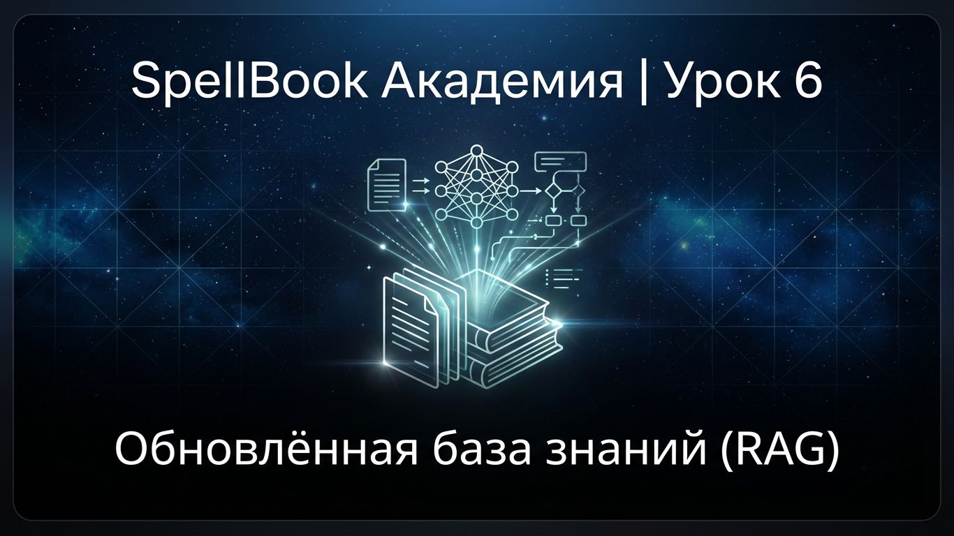 SpellBook Академия | Урок 6 | Обновлённая база знаний (RAG)