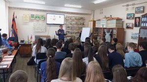 Беседа в школе поэта Вадима Рудометова о патриотизме, о событиях в России и мире