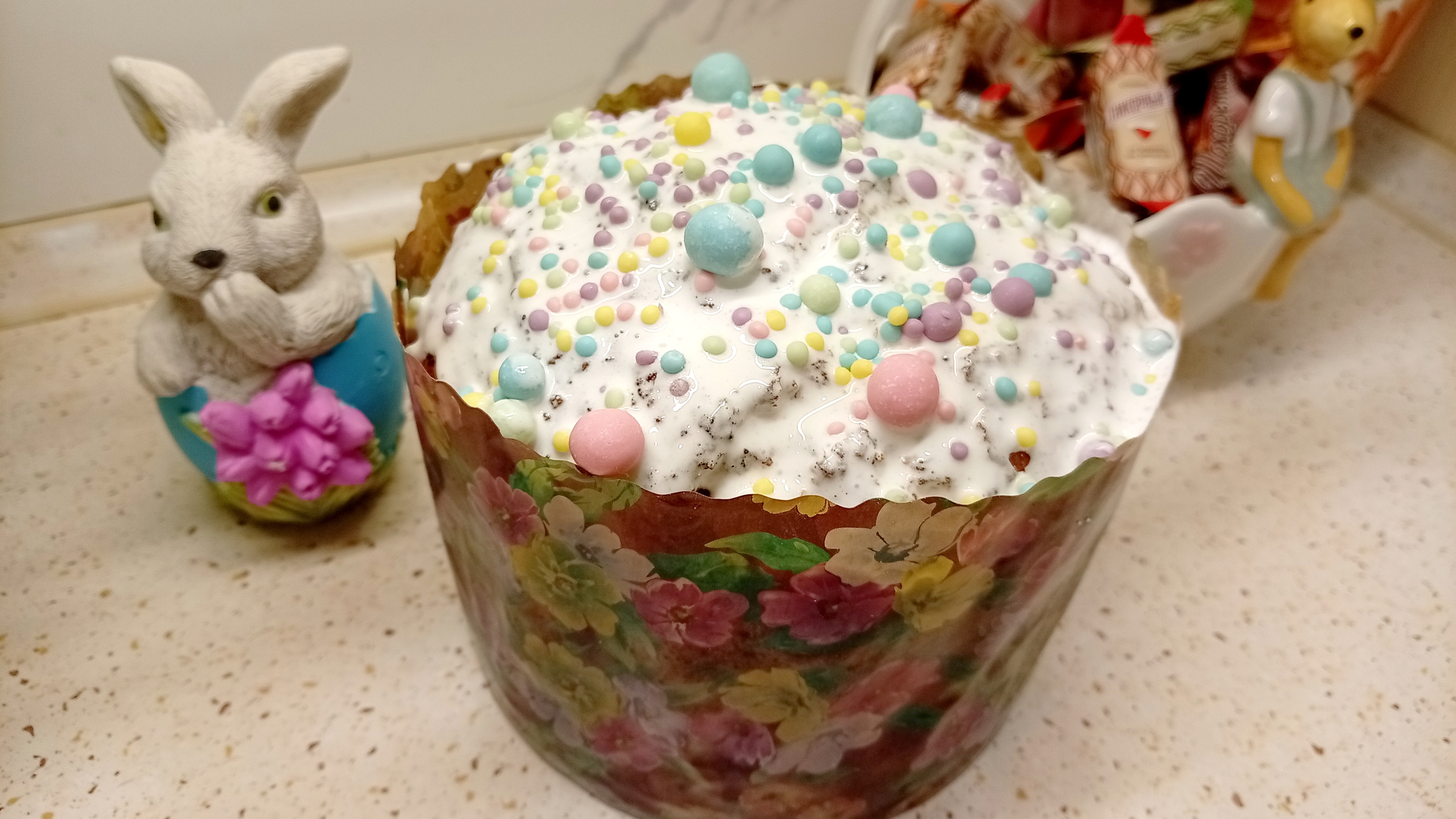 Творожный КУЛИЧ, ФАВОРИТ ПАСХАЛЬНОГО 🍬🐰🌺 Стола !