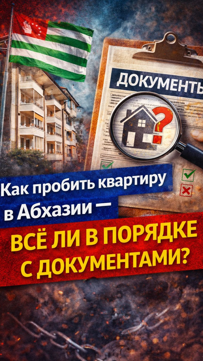Как пробить квартиру в Абхазии - всё-ли в порядке с документами