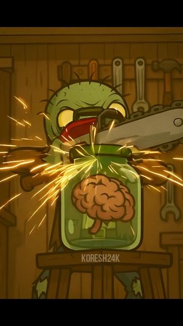 Зомби и банка с мозгом