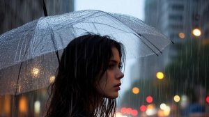 It started raining grey in the morning