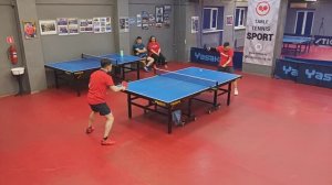 БЛИЦ-турнир Сайфутдинов/Нельсон (1359) - Ким/Хливнюк (1079) 05.04 настольный теннис СПб