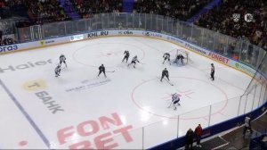 КХЛ. Металлург_Торпедо 09042026 матч 1. Гол Фирстова 5 на 3. Белевич перекрыл вратаря Металлурга..