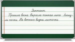 Урок105.11 проверочный диктант