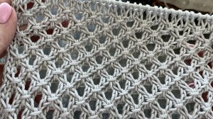 Эффектная ажурная сеточка для вязания летних изделий