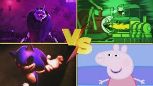 СОНИК EXE против ЧУ-ЧУ ЧАРЛЬЗ и СВИНКА ПЕППА — Битва Монстров и ВОЛК СМЕРТЬ ⚡️👹