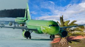 Полет в Сочи в феврале | Airbus A320 а/к S7 Airlines
