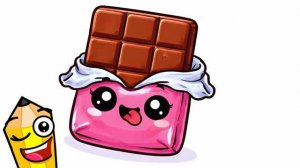 КАК НАРИСОВАТЬ МИЛЫЙ ШОКОЛАД 🍫