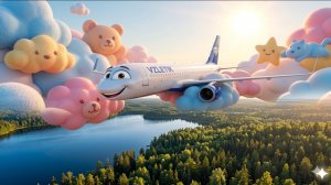 Песенка про Самолет! Мультик про Самолет! Самолет Взлетик!