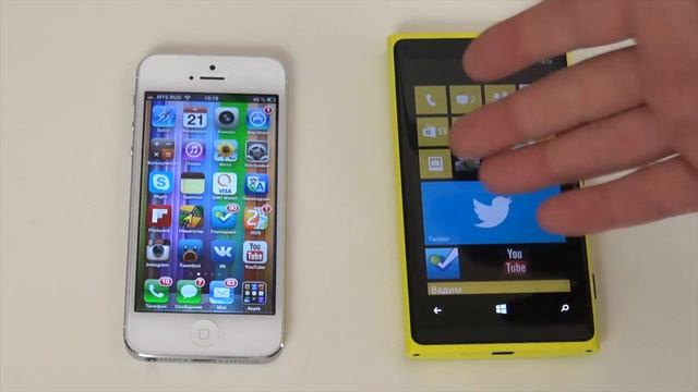 iPhone 5 vs Lumia 920 - Полное сравнение смотреть онлайн