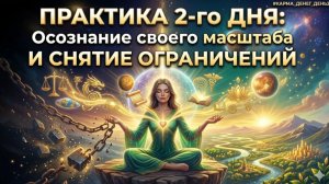 Карма Денег. Практика 2-го дня: Осознание своего масштаба