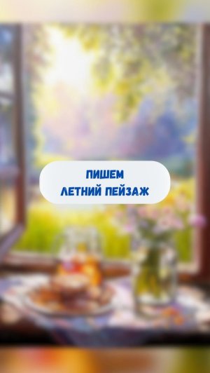 Пишем летний пейзаж