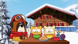 Олли и Мун,  25 серия. Коты-спасатели в Швейцарии