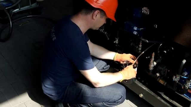 Осветление сорбентом темного дизельного топлива на СММ-6Рл демонстрация