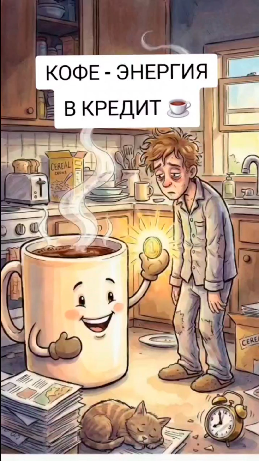 Кофе. Вы берете энергию в кредит.