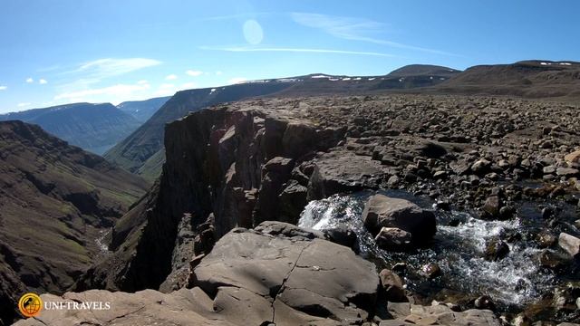 Водопад на плато Путорана