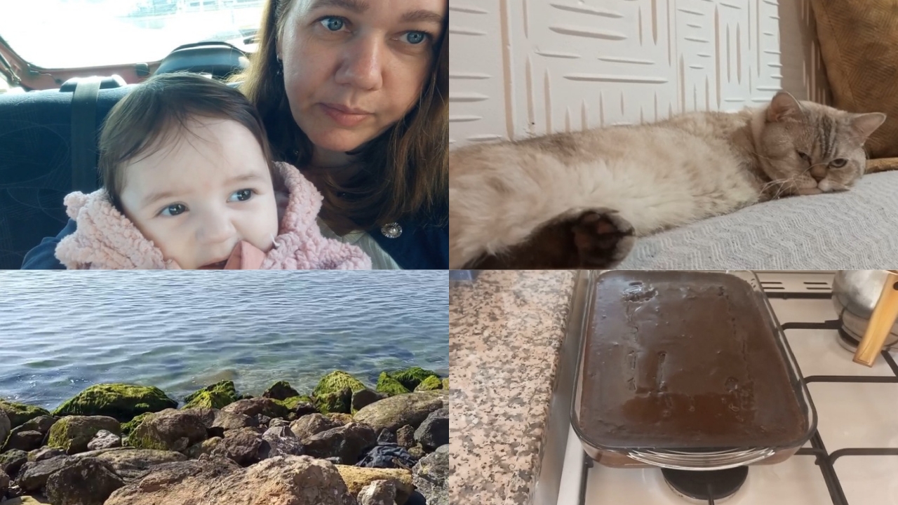 ВЛОГ|| ГОТОВЛЮ ЗАВТРАК|| ГУЛЯЕМ|| ИСПЕКЛА ШОКОЛАДНЫЙ ПИРОГ|| ВЯЖУ И РАСПУСКАЮ